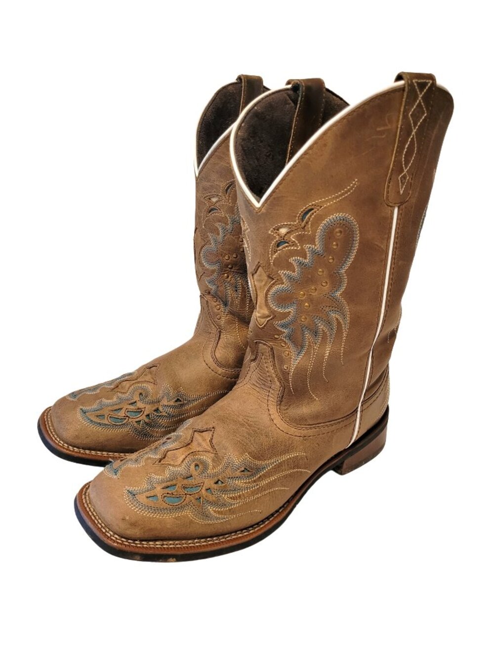 Laredo Sadie Angel Wing Square ToeWestern Cowgirl Boot